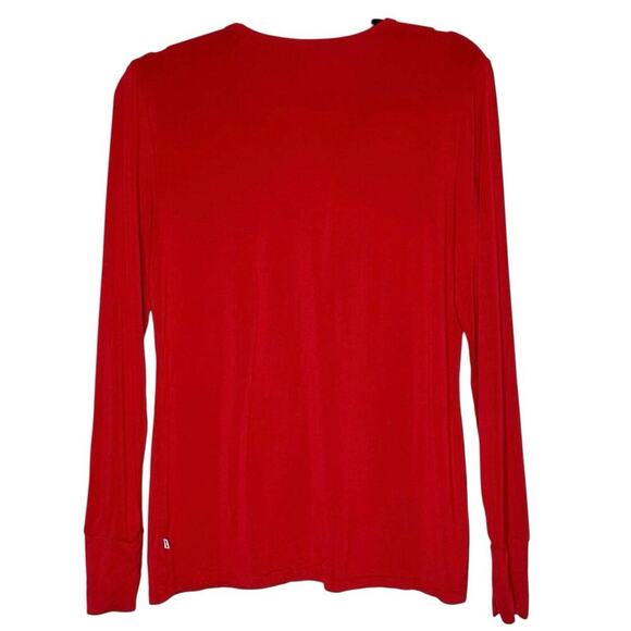 Little Sleepies Long Sleeve Sleep Top Women's Red Size Small - Picture 2 of 3